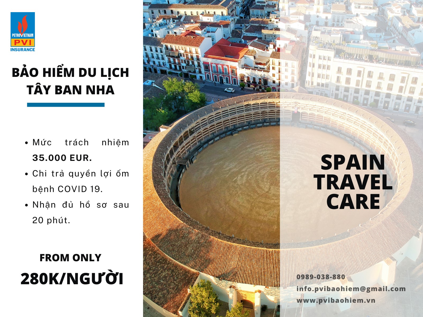 Bảo hiểm du lịch Tây Ban Nha có chi trả covid 19