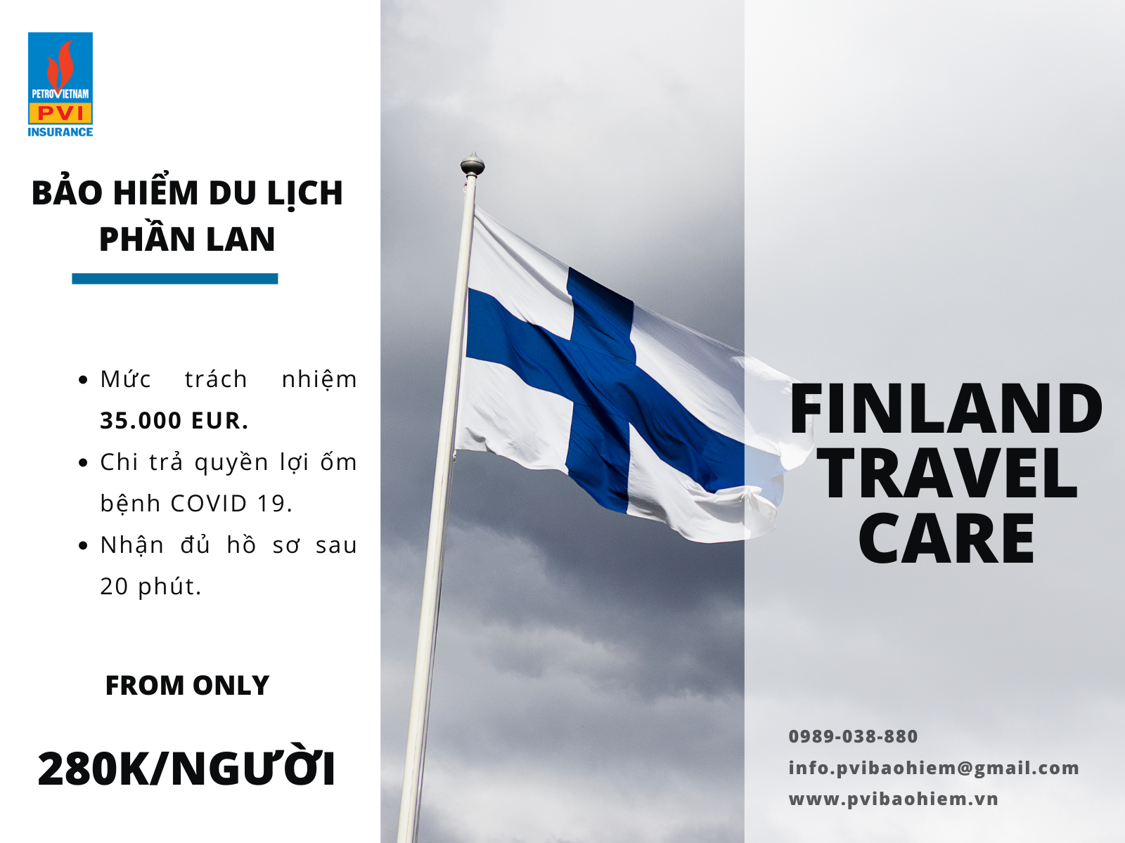 Bảo hiểm du lịch Phần Lan có chi trả quyền lợi Covid 19